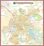 Карта Симферополя, город