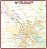 Карта Симферополя, городской округ